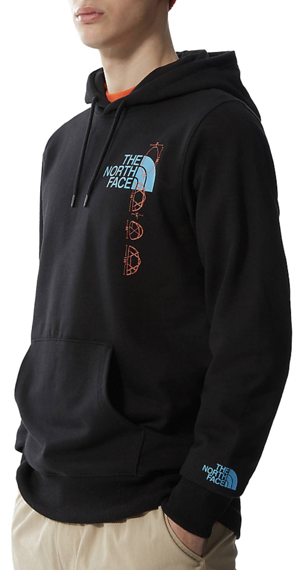  The North Face Felpa M Recycled Expedition Graphic Hoodie Black Nero Uomo - 1