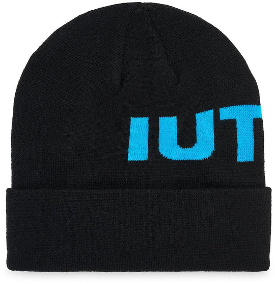  Iuter Cuffia Big Logo Fold Black Uomo Nero