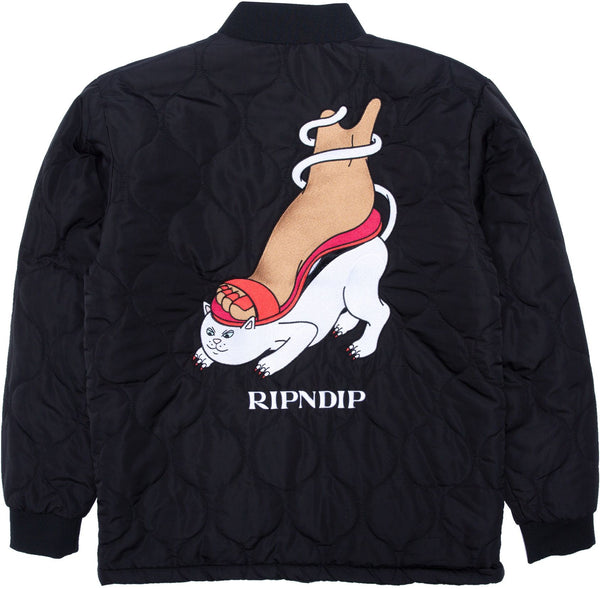 Ripndip giacca Nermboutins Quilted Bomber Jacket black