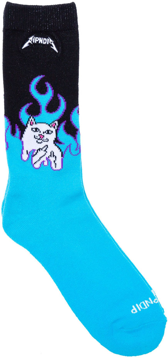  Ripndip Calze Welcome To Heck Socks Electric Blue Uomo Bianco