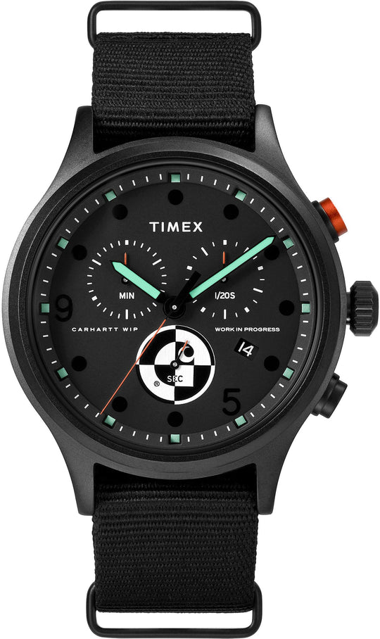  Carhartt Wip Orologio Timex X Carhartt Wip Range C Allied Chronograph Uomo Nero