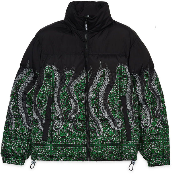 Octopus giacca Bandana Down Jacket black