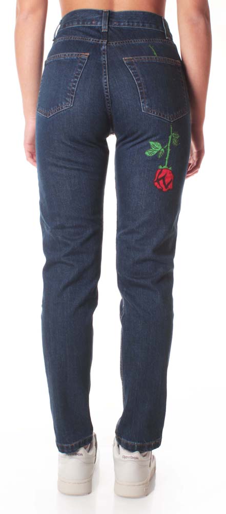  T-patch Pantaloni Upside Down Rose Dark Blue Tpatch Donna