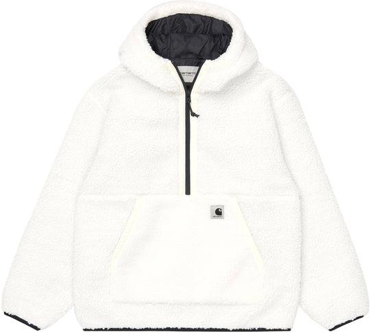  Carhartt Wip Felpa W' Hooded Loon Liner Wax Donna Bianco
