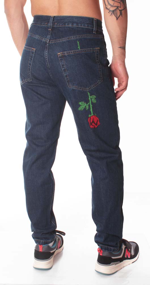  Tpatch T-patch Pantaloni Upside Down Rose Dark Blue Donna - 6