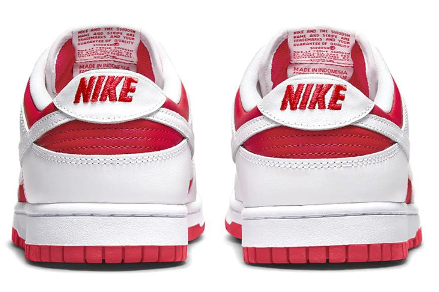  Nike Dunk Low Shoes Championship Red 2021 Rosso Uomo - 4