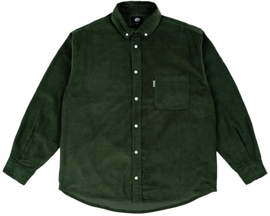  Magenta Skateboards Camicia Proper Shirt Cord Green Uomo Verde