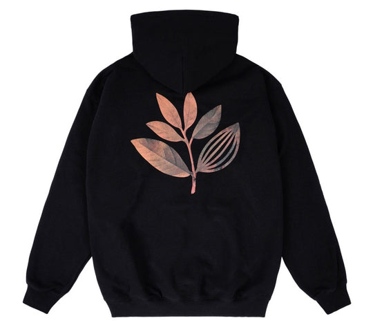  Magenta Skateboards Felpa Fall Leaf Hoodie Black Uomo Nero
