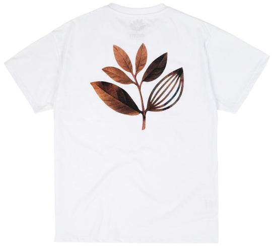  Magenta Skateboards T-shirt Fall Leaf Tee White Uomo Bianco