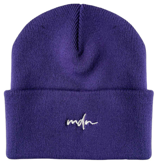  Mdn Cuffia Acrylic Logo Beanie Purple Special_unisex Viola
