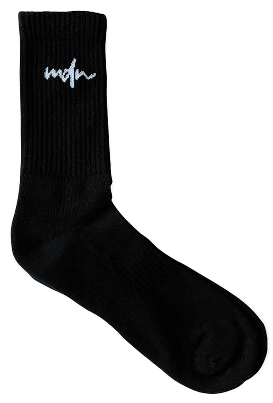  Mdn Calze Logo Socks Black White Special_unisex Nero