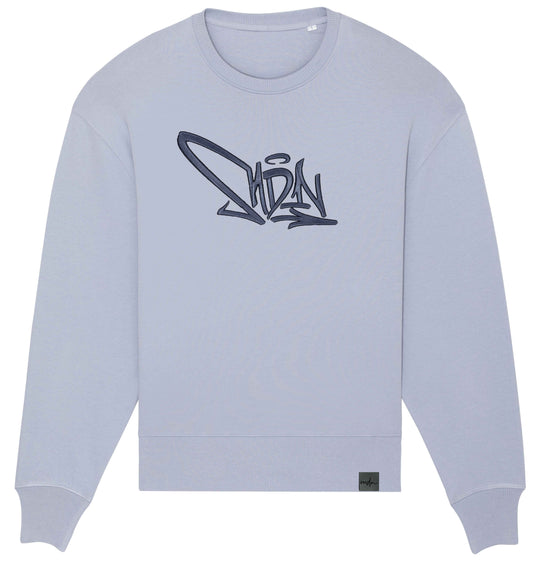  Mdn Felpa Tag Logo Crewneck Serene Blue Special_unisex Azzurro