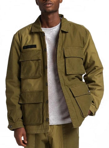  Edwin Giacca Survival Jacket Lined Mili Patchwork Uomo Verde