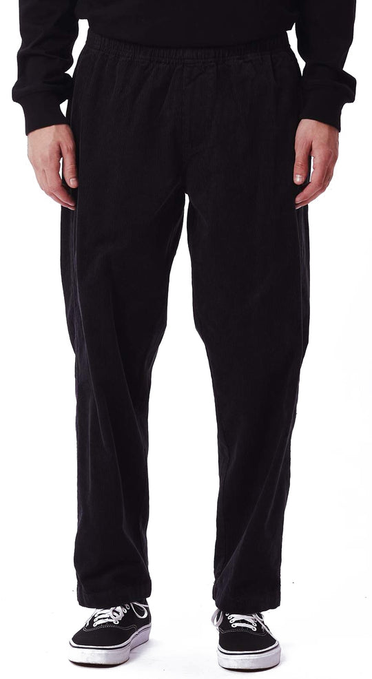  Obey Pantaloni Easy Od Cord Black Uomo Nero