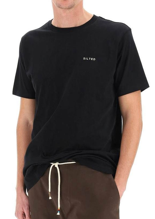 The Silted Company T-shirt Basic Tee Black Uomo Nero
