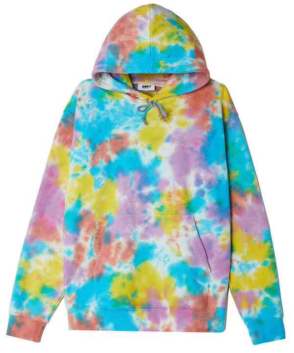 Obey felpa Mini Bold Recycled Tie Dye Hood aqua multi