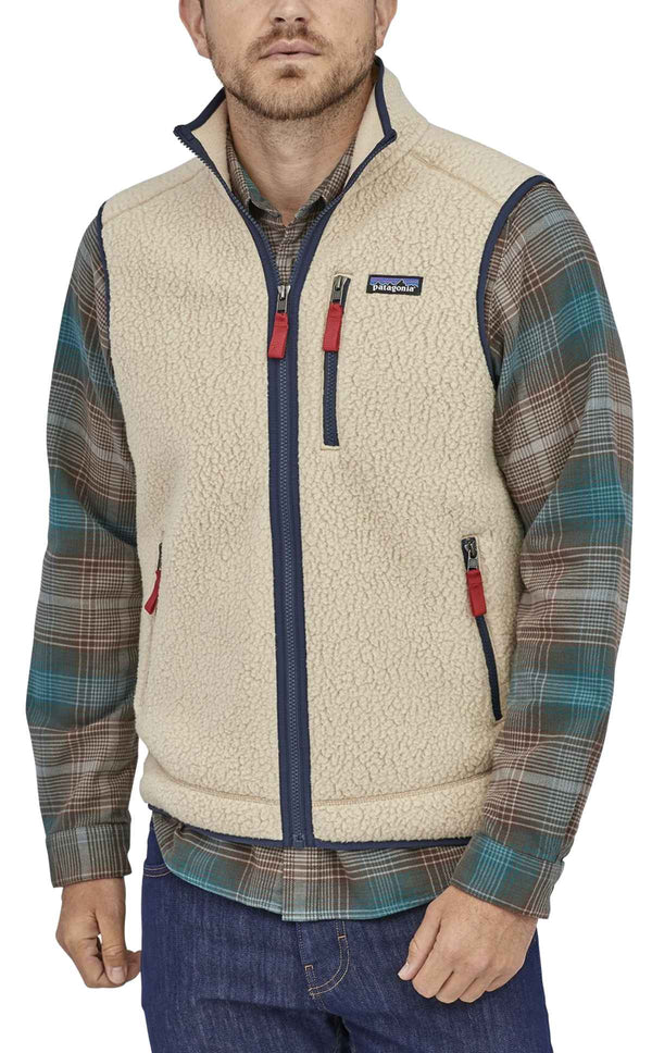 Patagonia giacca gilet Men's Retro Pile Fleece Vest el cap khaki