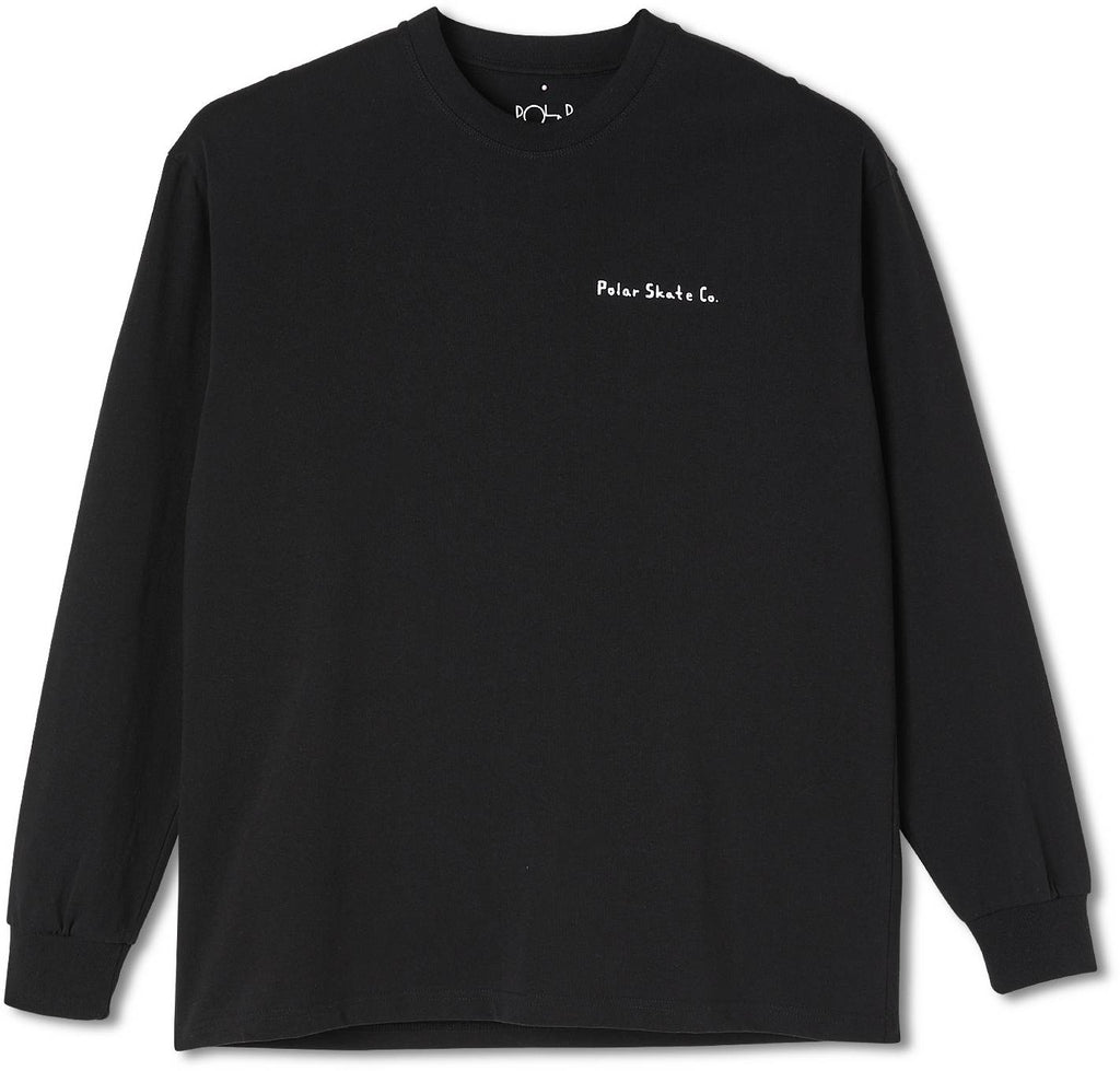  Polar Skate Co. T-shirt Heaven Longsleeve Black Nero Uomo - 2
