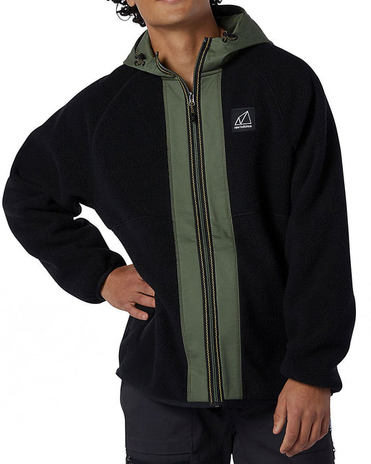  New Balance Giacca All Terrain High Pile Hybrid Jacket Black Uomo Nero