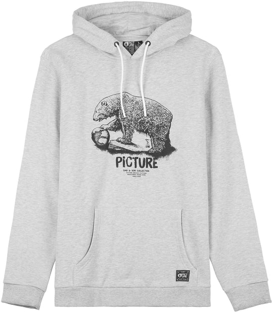  Picture Felpa D&s Bear Hoodie Grey Melange Uomo Grigio