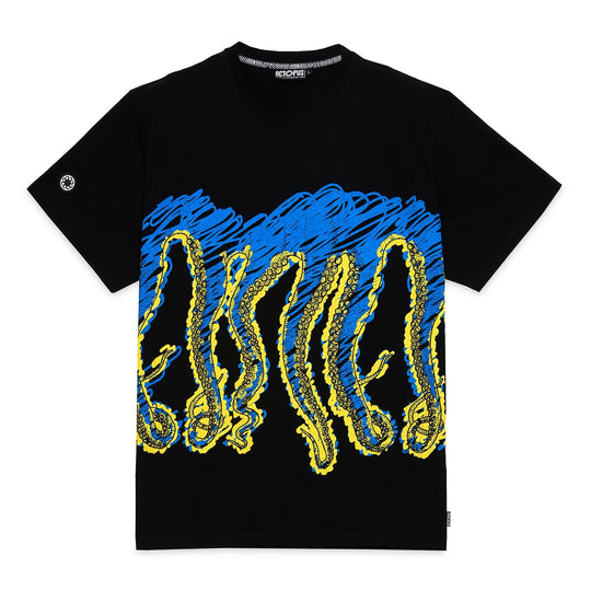  Octopus T-shirt Draft Tee Black Uomo Nero