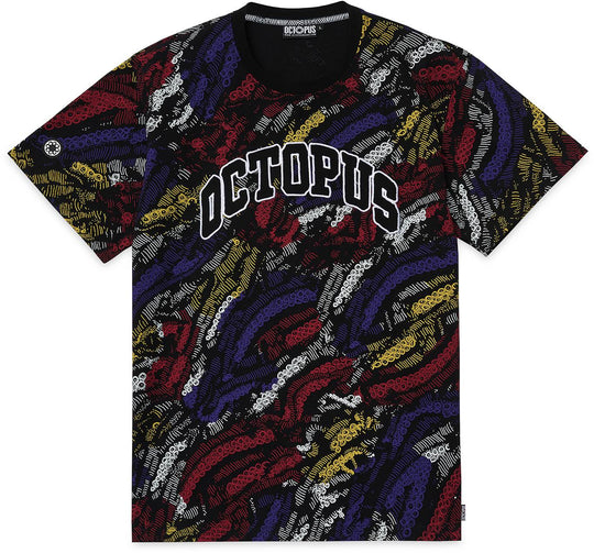  Octopus T-shirt Deco Tee Black Uomo Nero