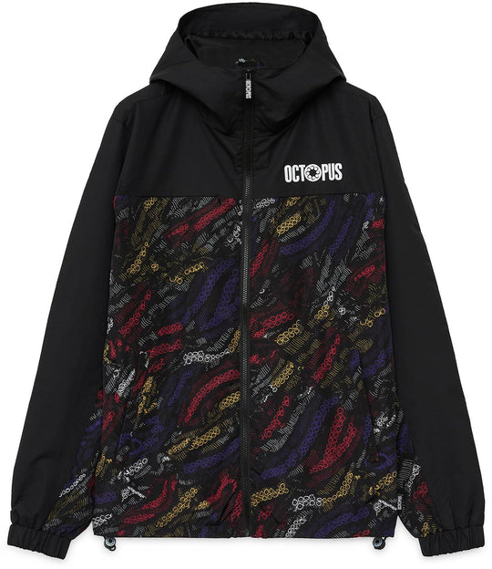  Octopus Giacca Deco Hood Jacket Black Uomo Nero