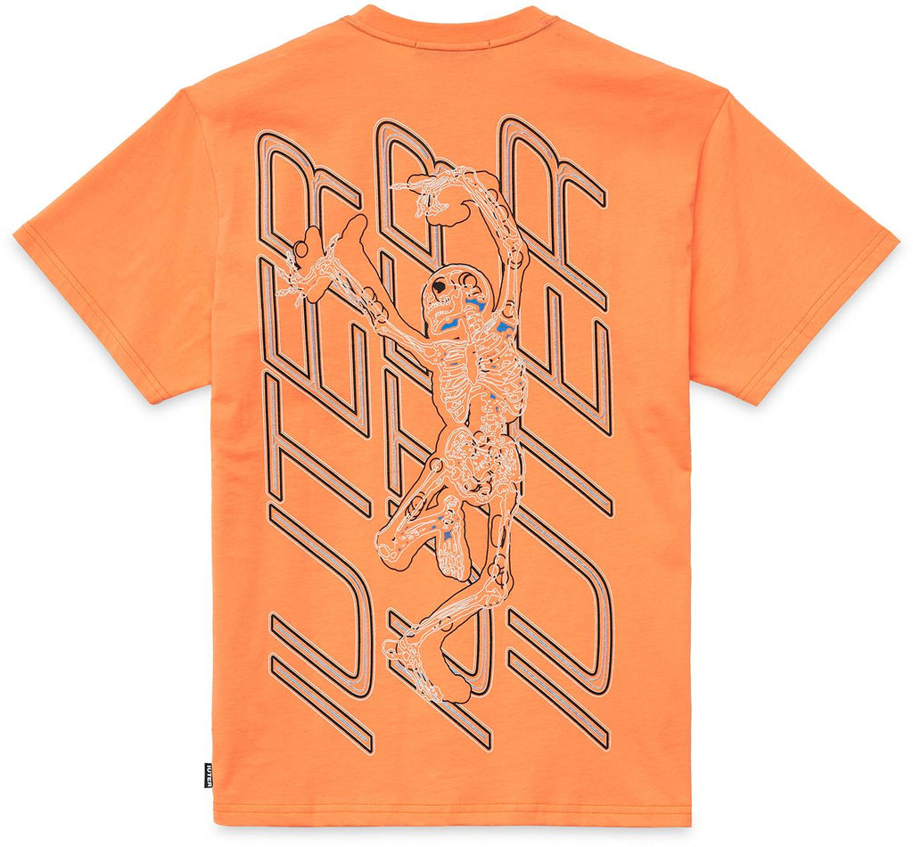  Iuter T-shirt Skeleton Tee Peach Arancione Uomo - 1
