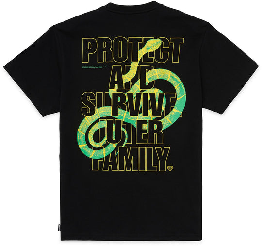  Iuter T-shirt Stay Alive Tee Black Uomo Nero