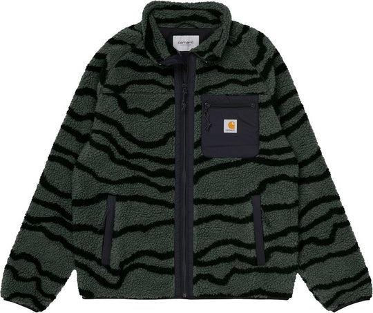  Carhartt Wip Giacca Prentis Liner Deep Freeze Jacquard Slate Black Uomo Verde
