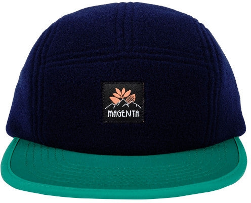  Magenta Skateboards Cappello Hiver Fleece 5p Navy Green Uomo Blu