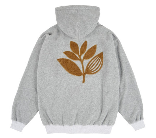  Magenta Skateboards Felpa Fleece Terry Mix Hoodie Ash Uomo Grigio