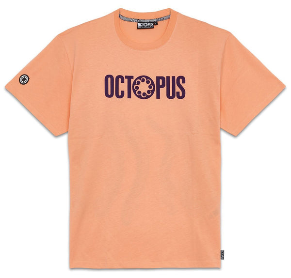 Octopus t-shirt Ouline Logo Tee peach