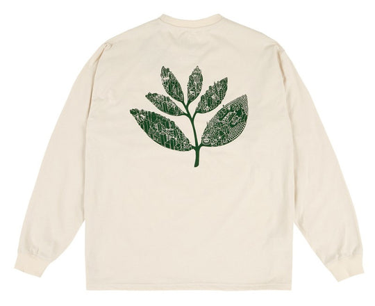  Magenta T-shirt Plant City Ls Natural Magenta Skateboards Uomo Bianco