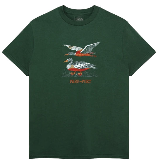  Pass-port T-shirt Duck Thread Tee Dark Green Uomo Verde