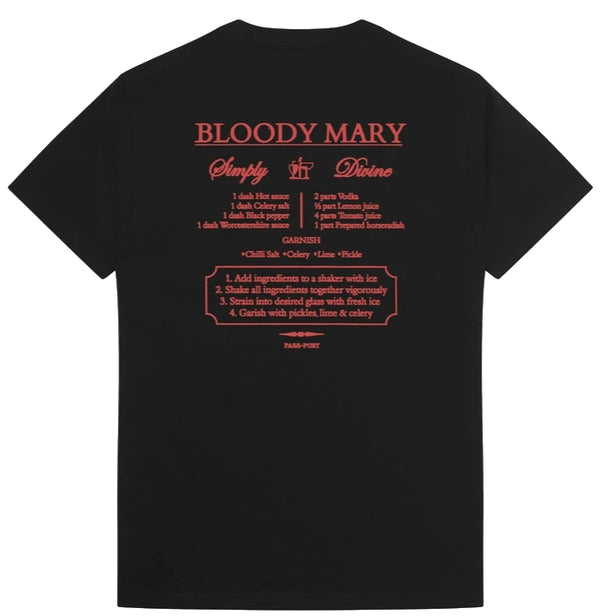 Pass-port t-shirt Bloody Mary Tee Black