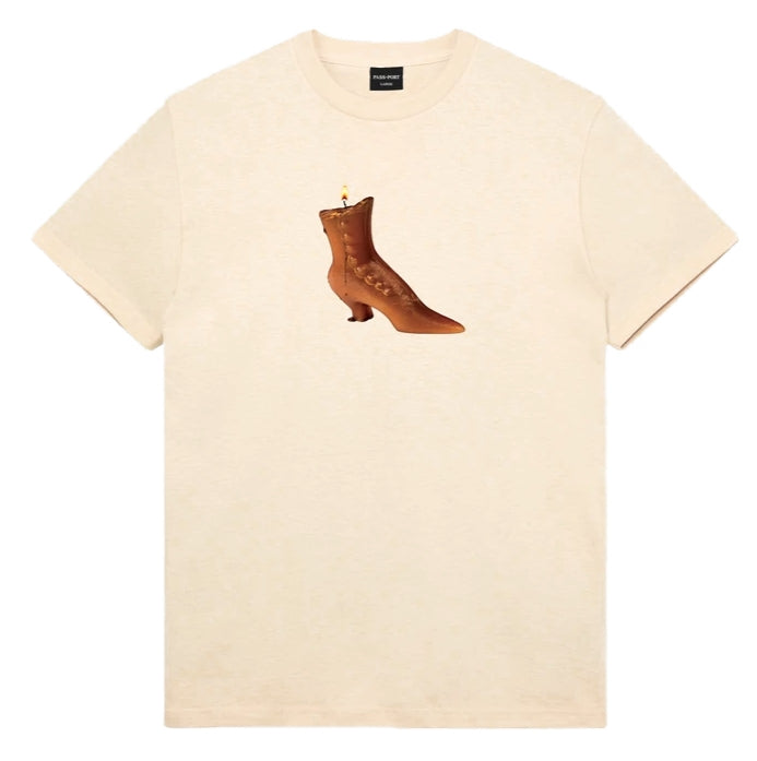  Pass-port T-shirt Old Boot Tee Natural Beige Uomo - 1