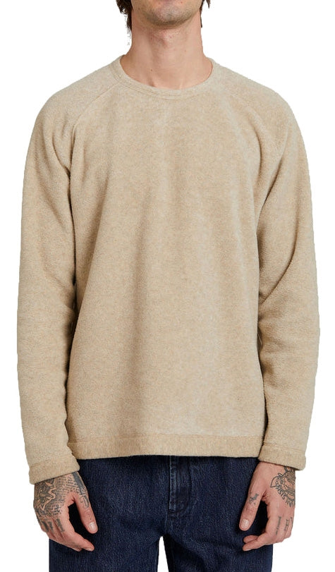  The Silted Company Felpa Ensenada Crewneck Bamboo Beige Uomo