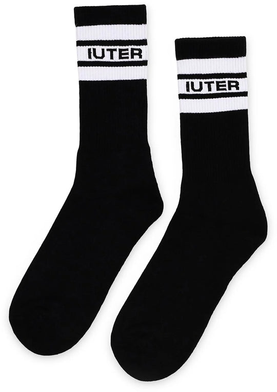  Iuter Calze Stripe Socks Black Uomo Nero