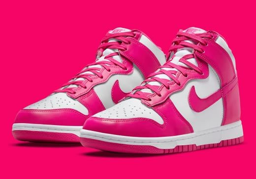  Nike Dunk High Shoes Pink Prime W Rosa Donna - 4