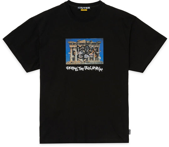  Iuter T-shirt Pain Away Black Uomo Nero