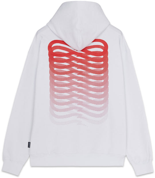  Propaganda Felpa Ribs Hoodie White Uomo Bianco