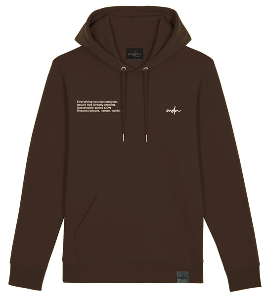  Mdn Felpa Nature Sustainable Deep Chocolate Uomo Marrone