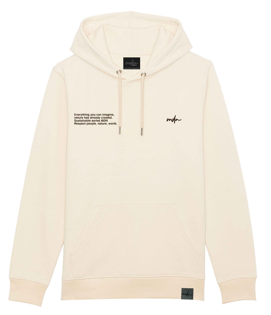  Mdn Felpa Nature Sustainable White Natural Raw Uomo Beige