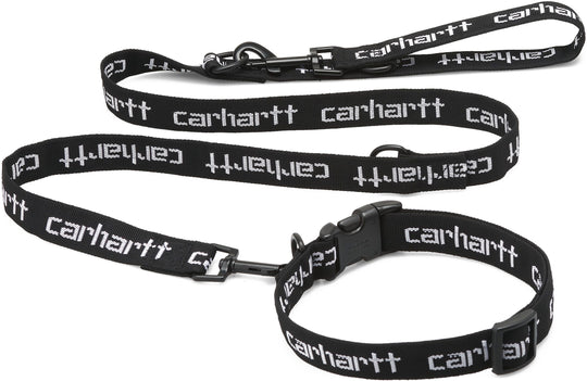  Carhartt Wip Guizaglio E Collare Script Dog Leash & Collar Black Special_unisex Nero