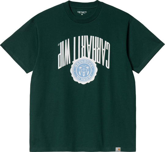  Carhartt Wip T-shirt S/s Upside Down Hedge Uomo Verde