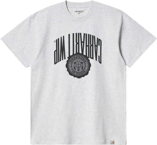 Carhartt Wip T-shirt S/s Upside Down Ash Heather Uomo Grigio