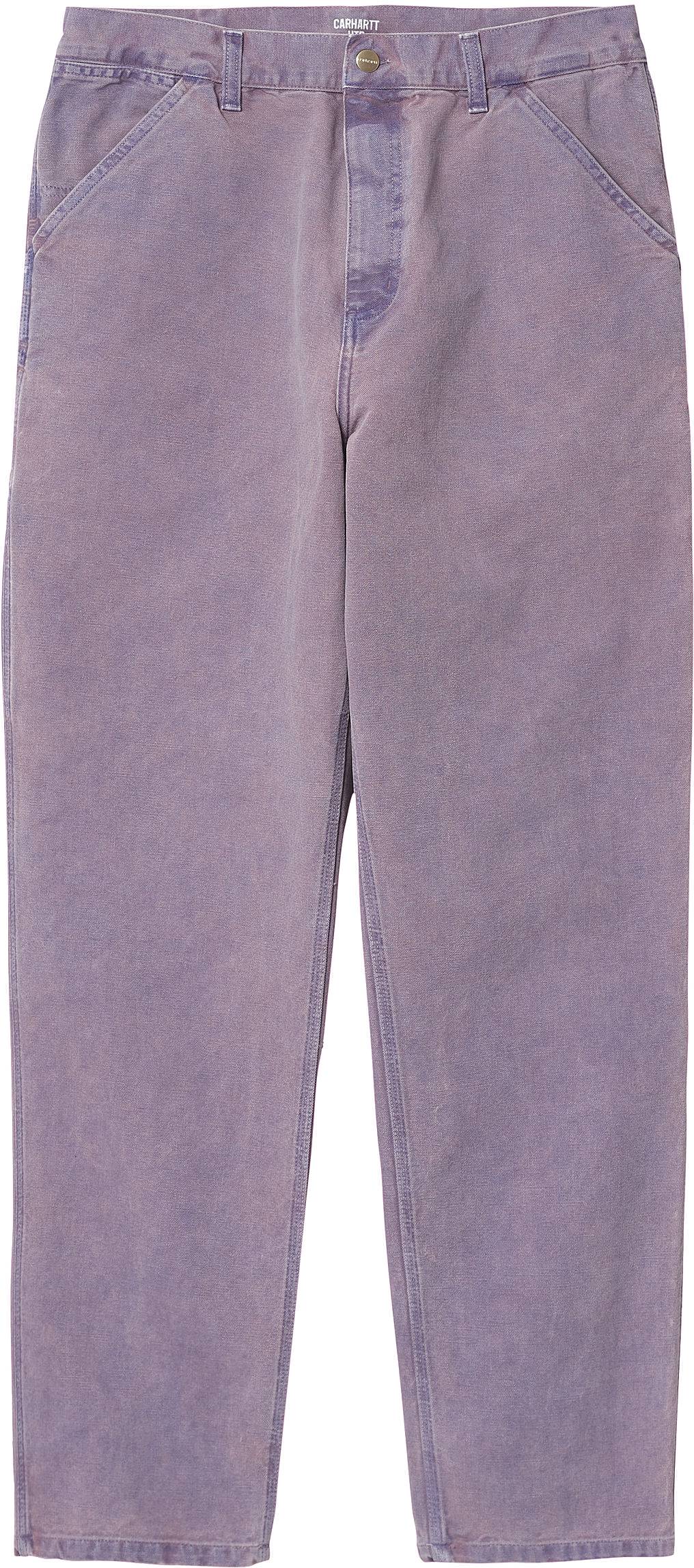  Carhartt Wip Pantaloni Jeans Single Knee Pant Razzmic Viola Uomo - 2