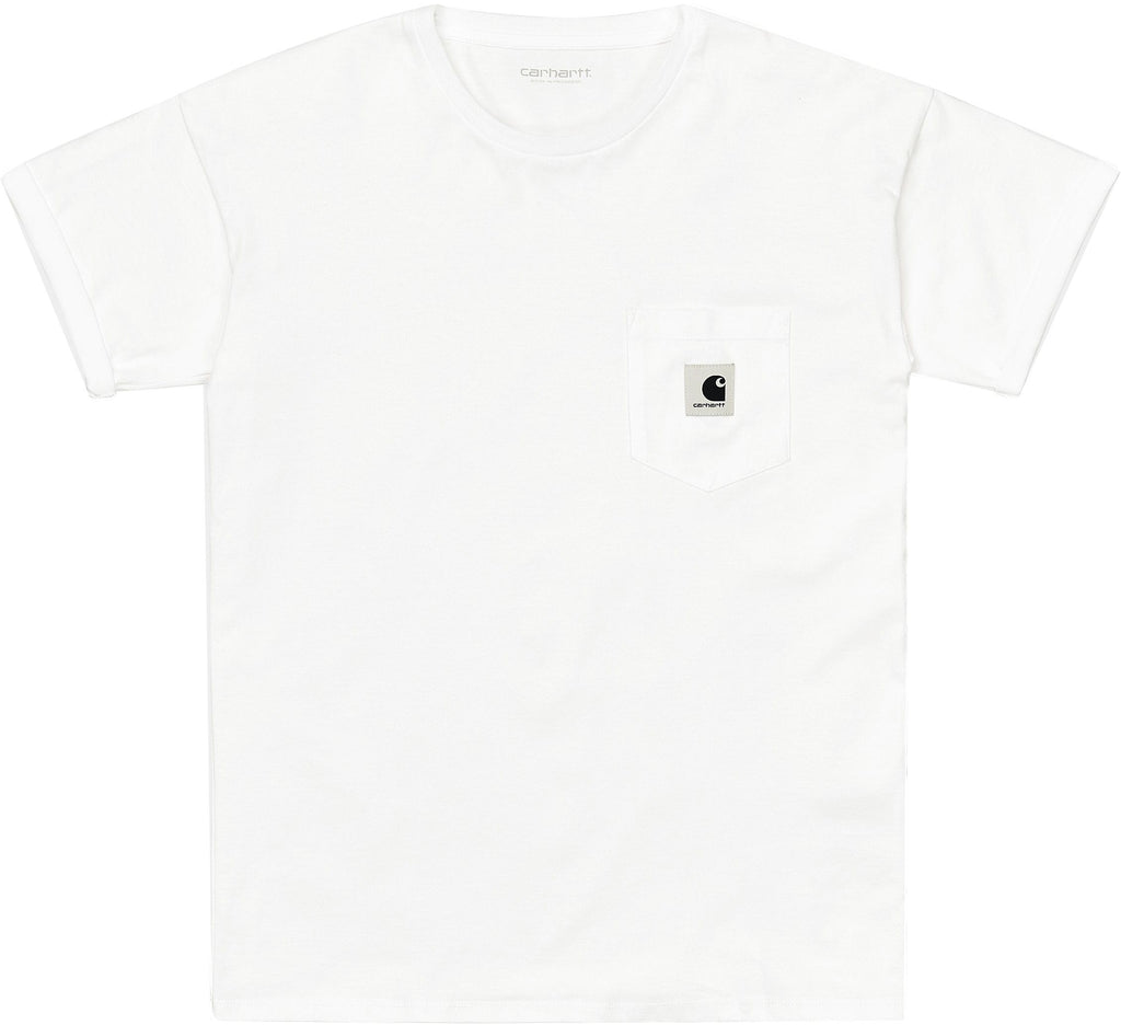  Carhartt Wip T-shirt W' S/s Pocket White Bianco Donna - 1