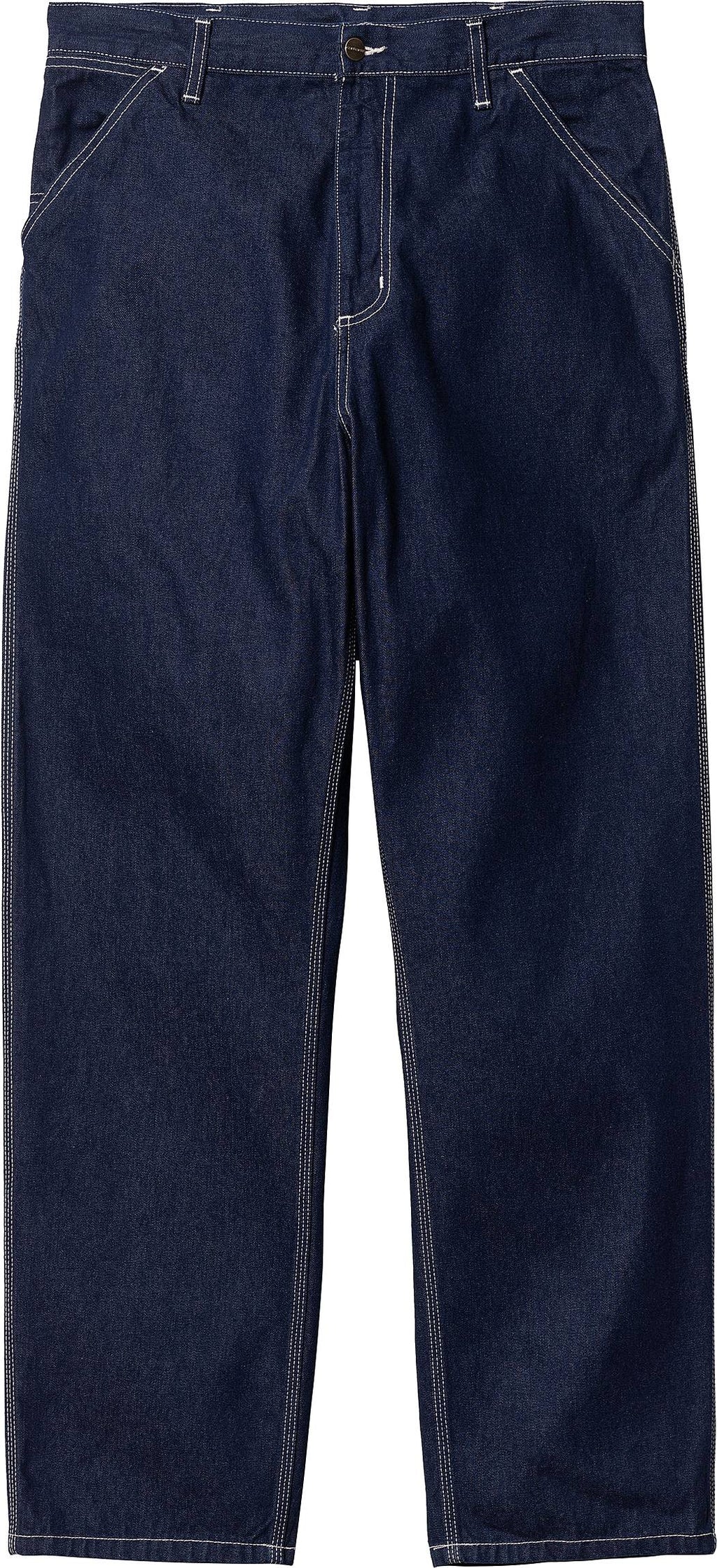  Carhartt Wip Pantaloni Jeans Simple Pant Blue One Wash Uomo - 2
